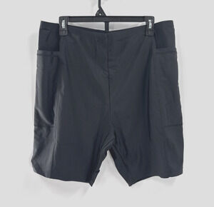 Halcurt Women's Plus Boyshorts w/pockets, UPF 50+, Sun Protection, 7" Inseam 2X